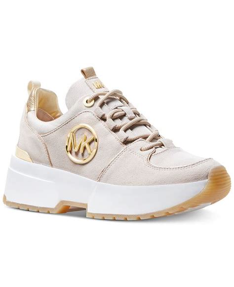 michael kors cosmo trainer beige|Michael Kors Cosmo Trainer Sneakers .